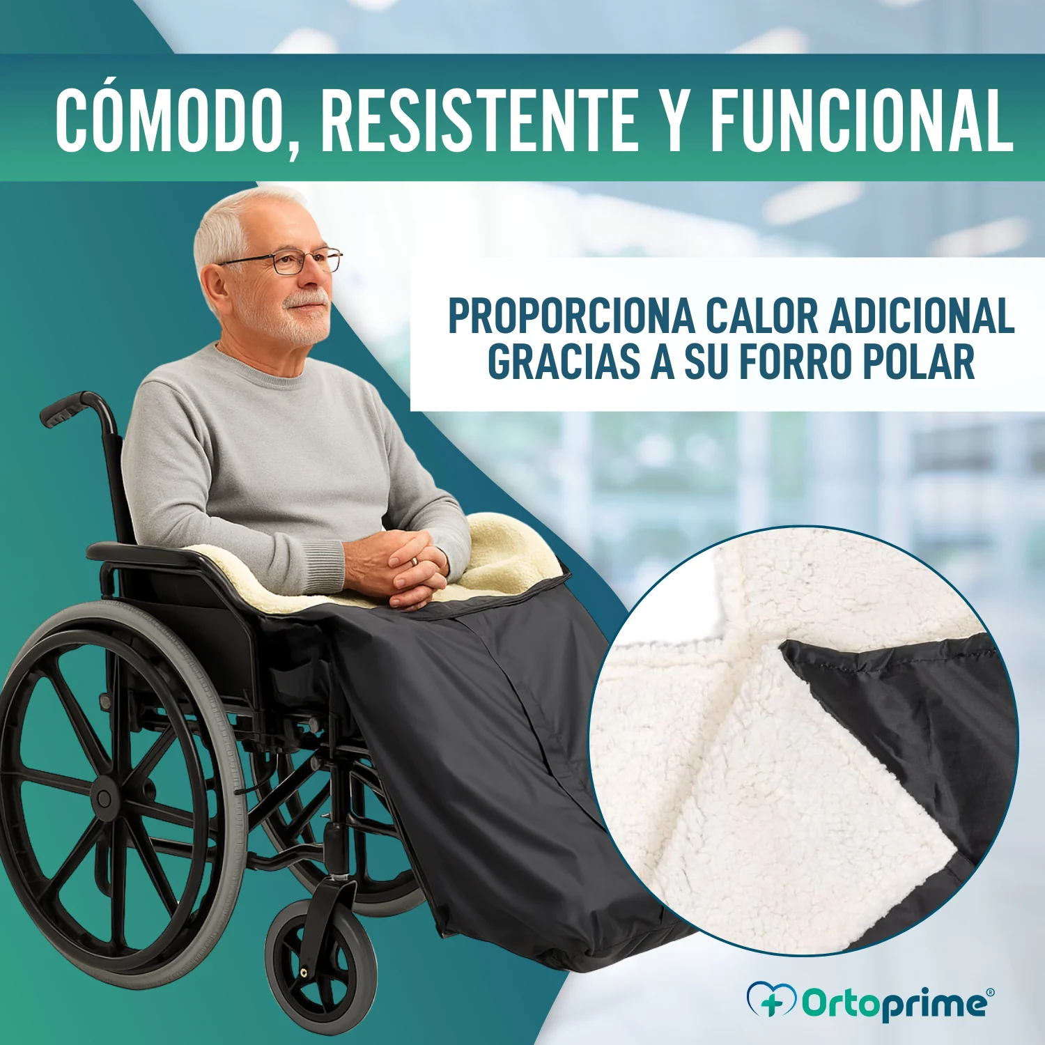 Cubrepiernas Silla de Ruedas Térmico Manta Impermeable - Image 6