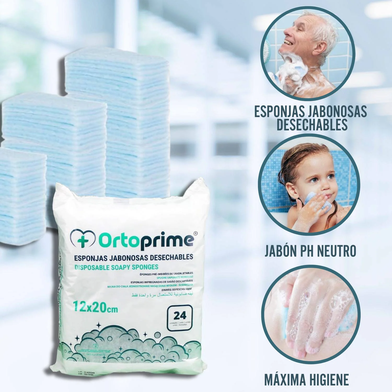 Esponjas Jabonosas Desechables 24 Unidades - Image 6