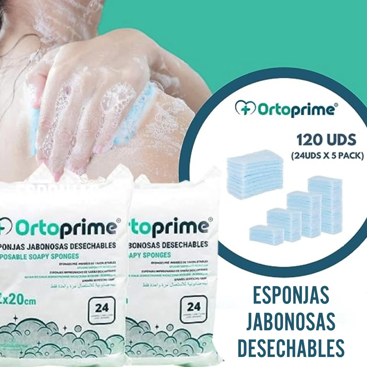Esponjas Jabonosas Desechables Bebes y Adultos - Image 3