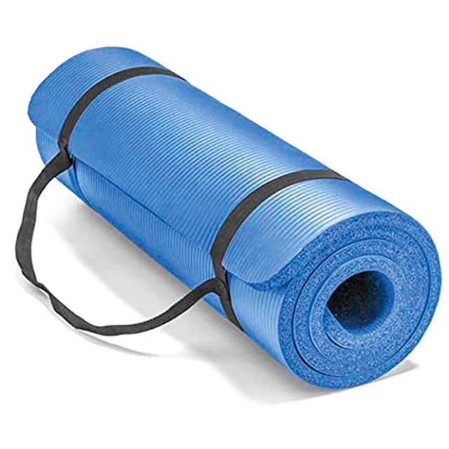 Esterilla de Yoga de Caucho Antideslizante y Cintas para Enrollar - Image 3