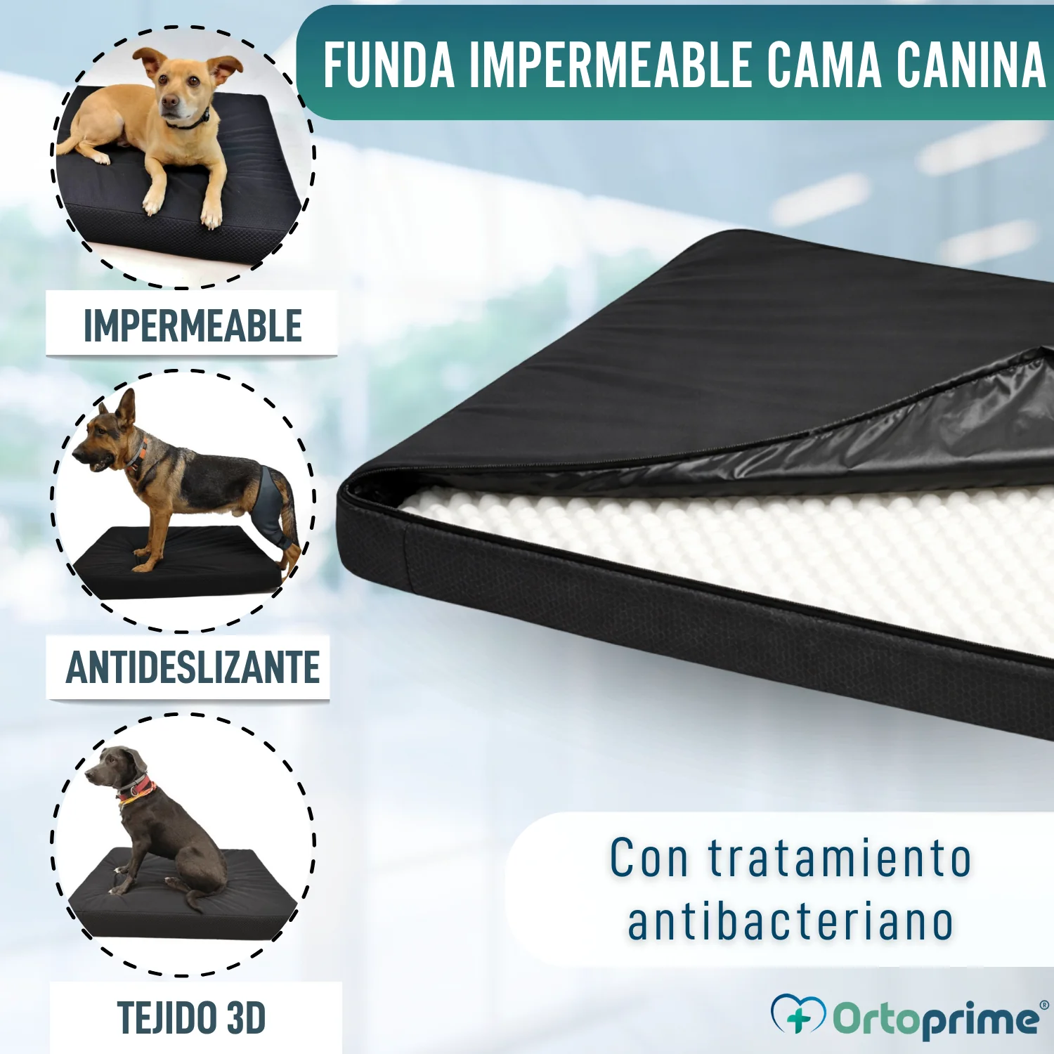 Funda Impermeable para Colchón Ortopédico Canino | 4 Medidas - Image 7