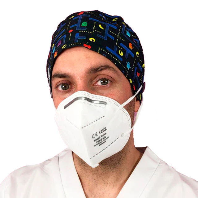 Gorros de Quirófano para Pelo Corto con Botones | Estampados - Image 3