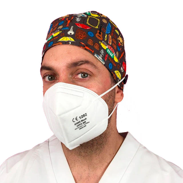 Gorros de Quirófano para Pelo Corto con Botones | Estampados - Image 4