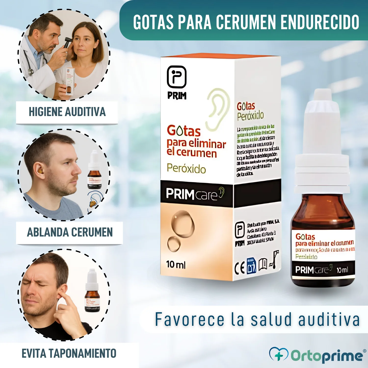 Gotas para Eliminar Cerumen de Oídos | Peróxido 10ml - Image 3