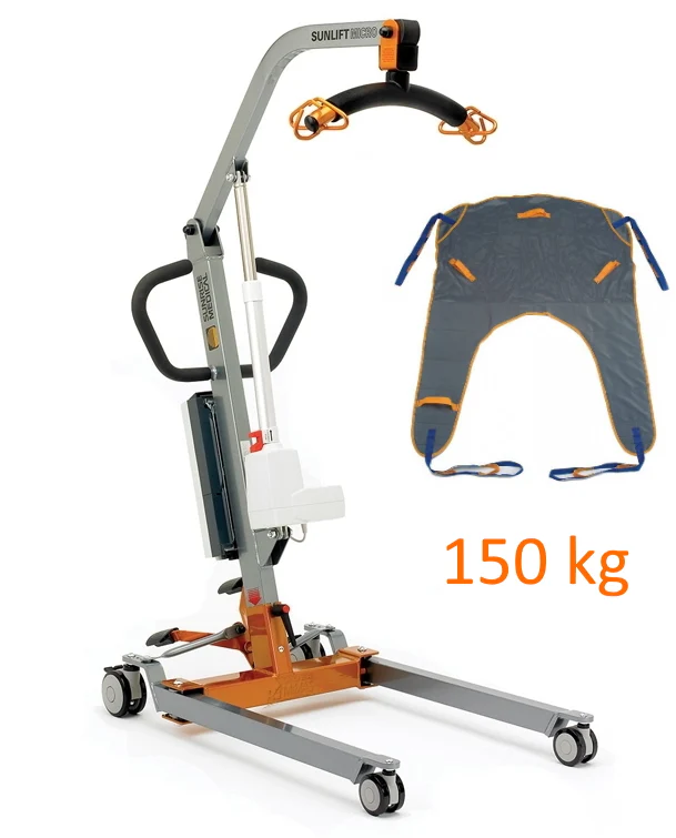 Grúa de Traslado Eléctrica con Arnés | 150 kg