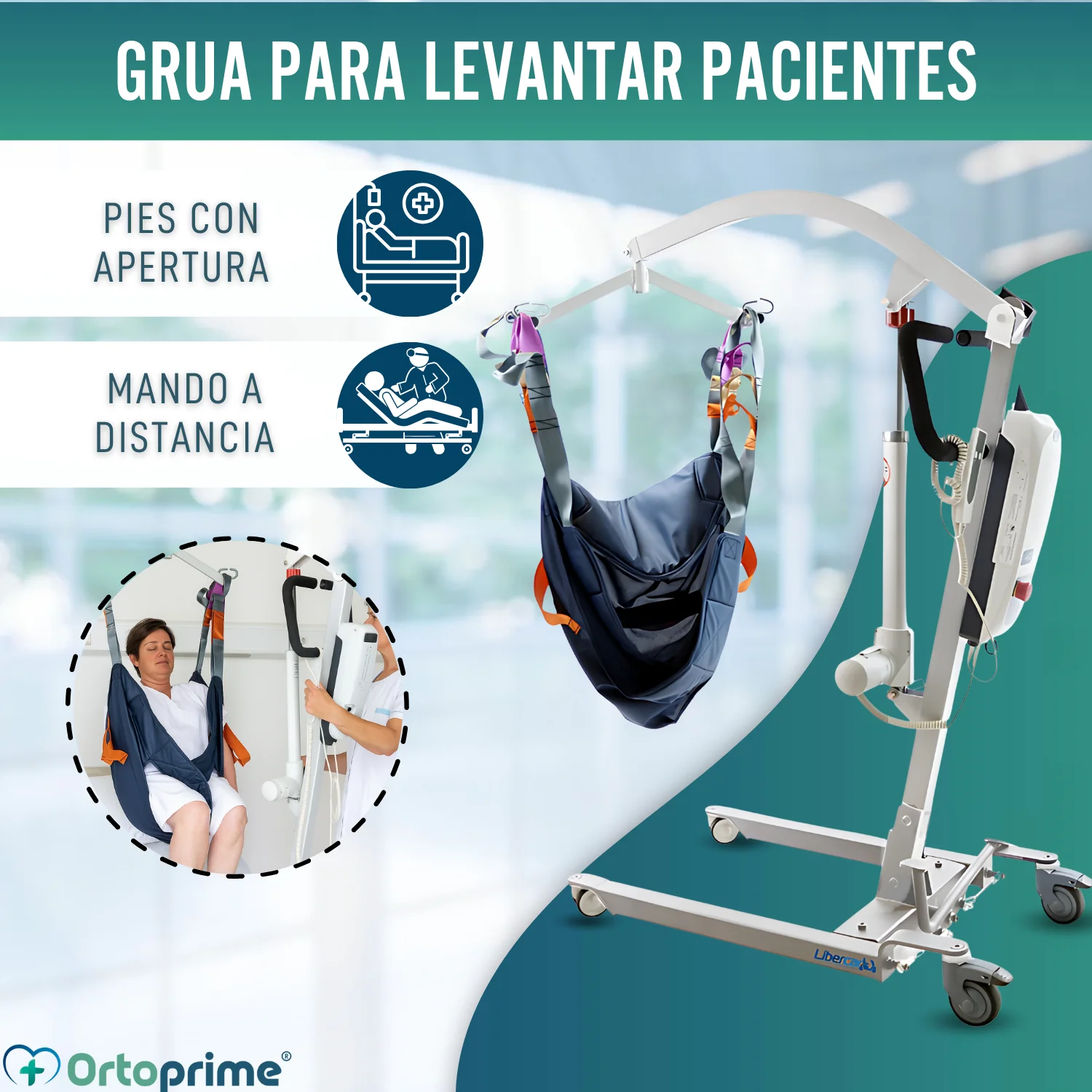Grúa Eléctrica para el Traslado de Pacientes | Sin Arnés - Image 5