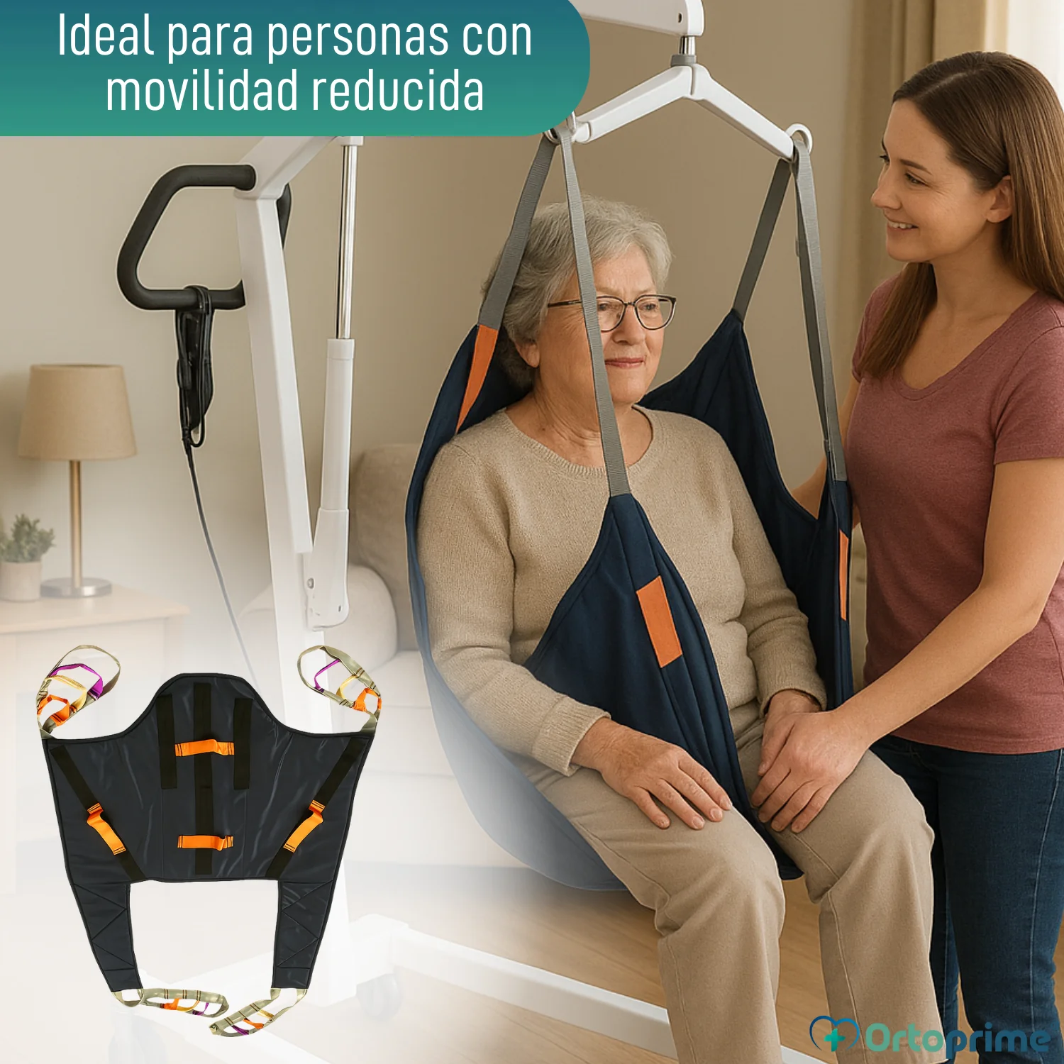 Grúa Ortopédica con Arnés para Soporte de Cabeza Incluido - Image 11