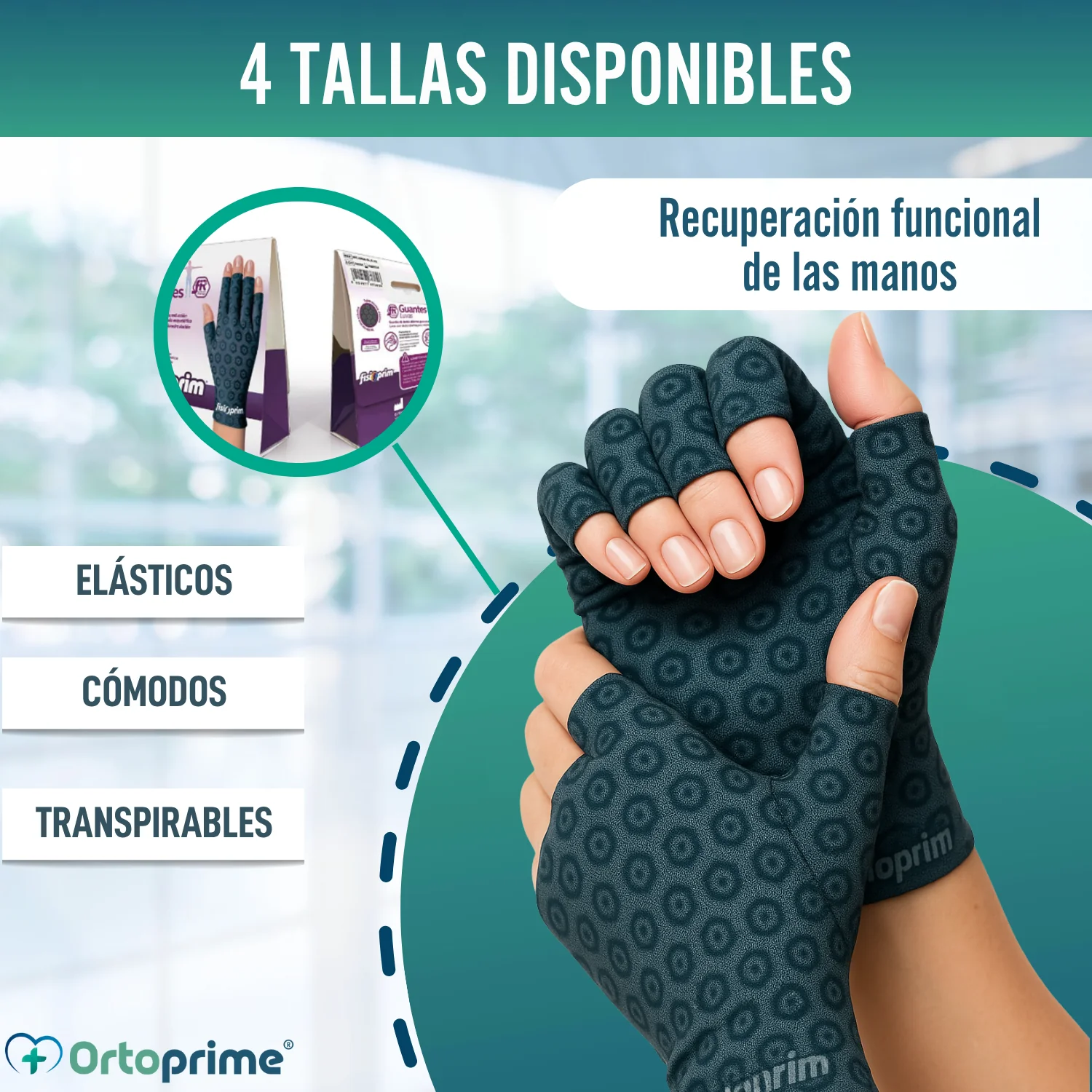 Guantes Terapéuticos para Artrosis | Tejido Técnico Elástico - Image 4
