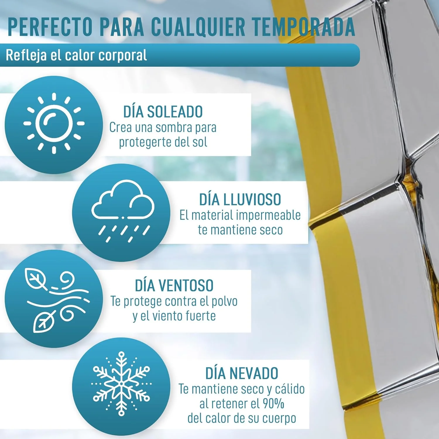 Manta Térmica Emergencias y Supervivencia | Pack x5 Uds - Image 3