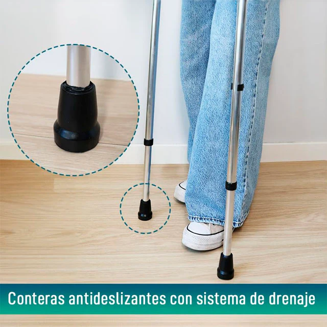 Muletas Adulto de Aluminio Regulables en Altura | Pack 2 Uds - Image 5