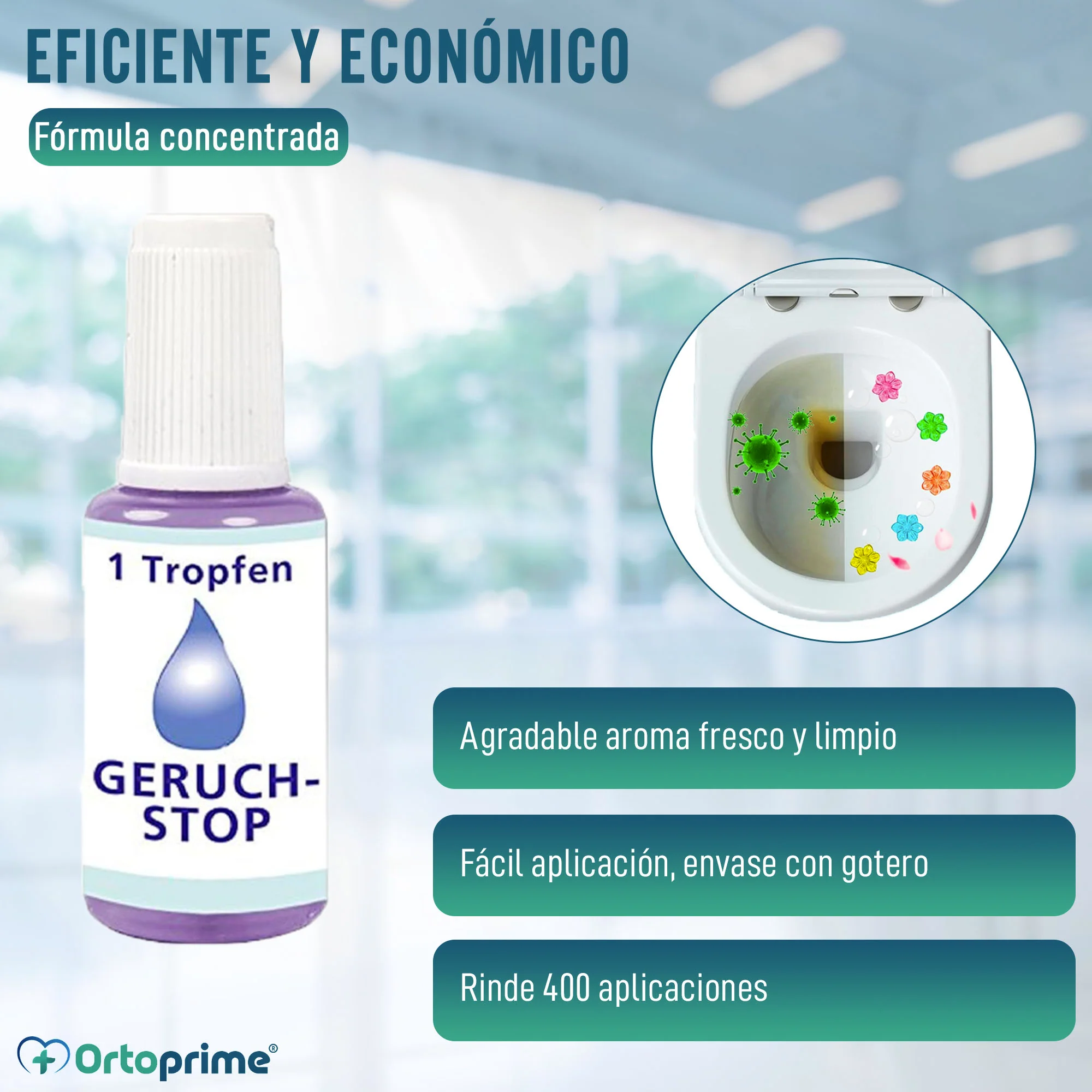Neutralizador de Olores Líquido para Inodoros | Frasco 18 ml - Image 2