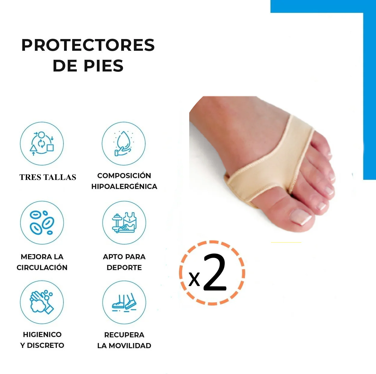 Pack de Protector Plantar con Almohadilla de Silicona - Image 3