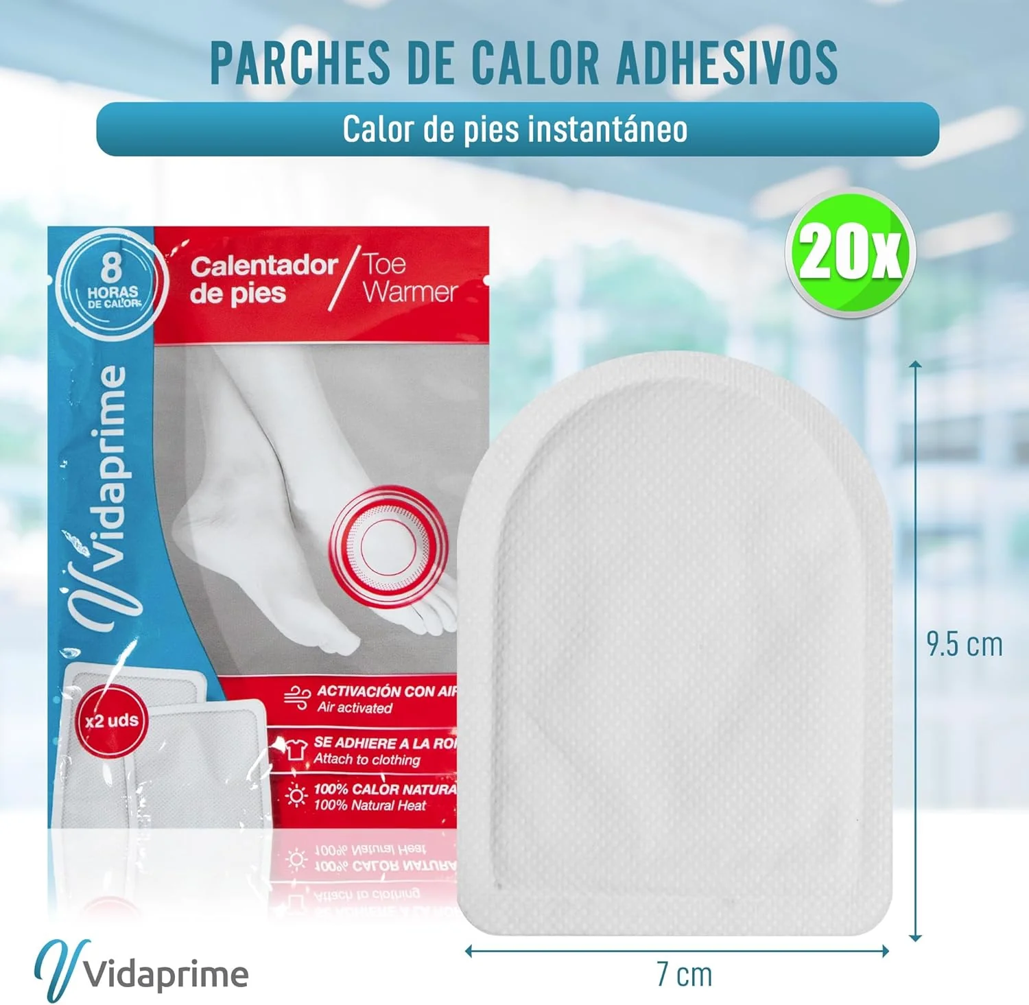Parches Calor Pies Térmicos Instantáneos | Pack x20 Uds - Image 8