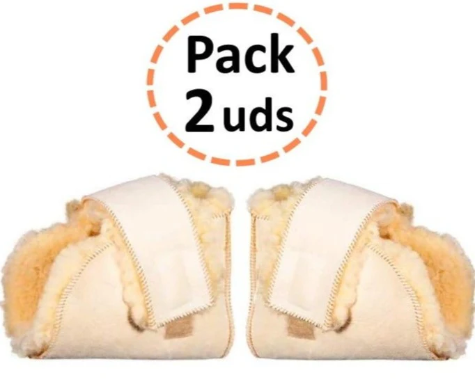 Patucos Antiescaras Lambskin Premium Par Izquierdo y Derecho