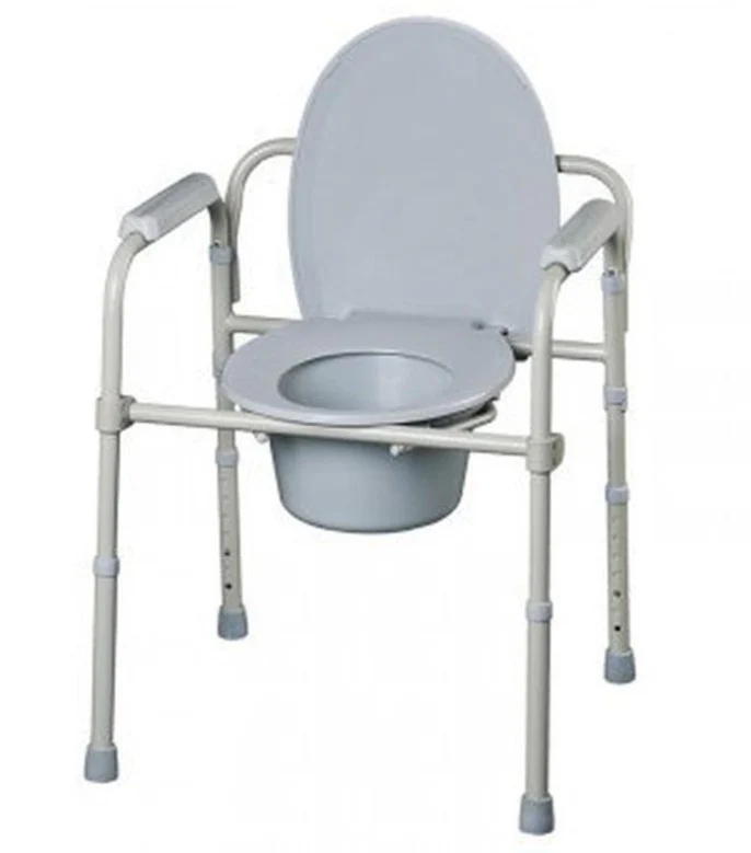 Silla WC con Tapa y Reposabrazos Plegable - Image 6