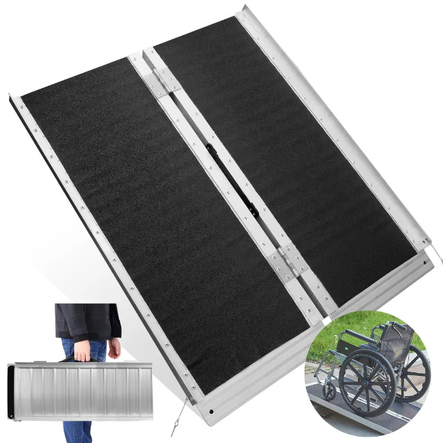 Rampa para Silla de Ruedas Plegable Salvaescaleras Portátil