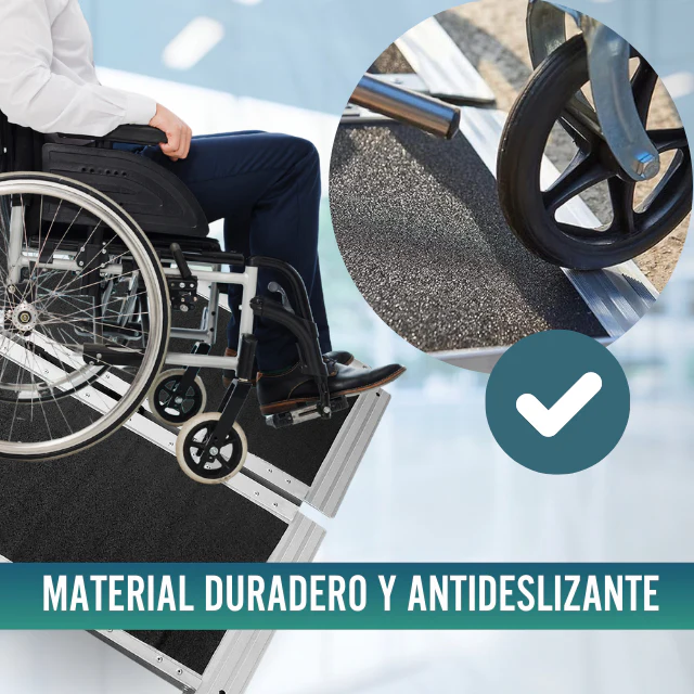 Rampa para Silla de Ruedas Plegable Salvaescaleras Portátil - Image 10