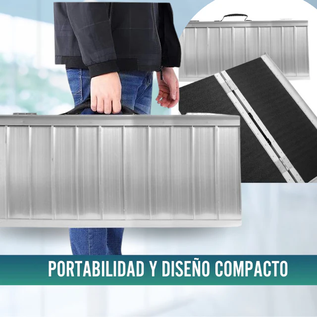 Rampa para Silla de Ruedas Plegable Salvaescaleras Portátil - Image 5