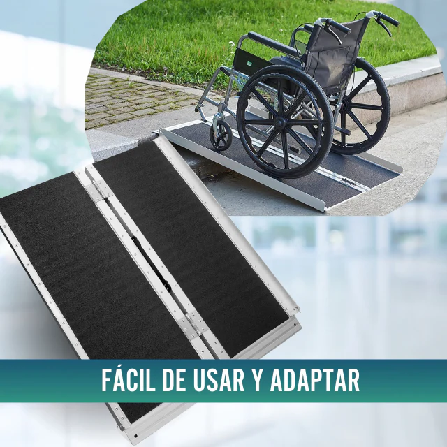 Rampa para Silla de Ruedas Plegable Salvaescaleras Portátil - Image 8