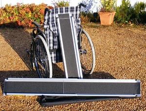 Rampa Telescópica Mediana de Aluminio Silla de Ruedas - Image 2