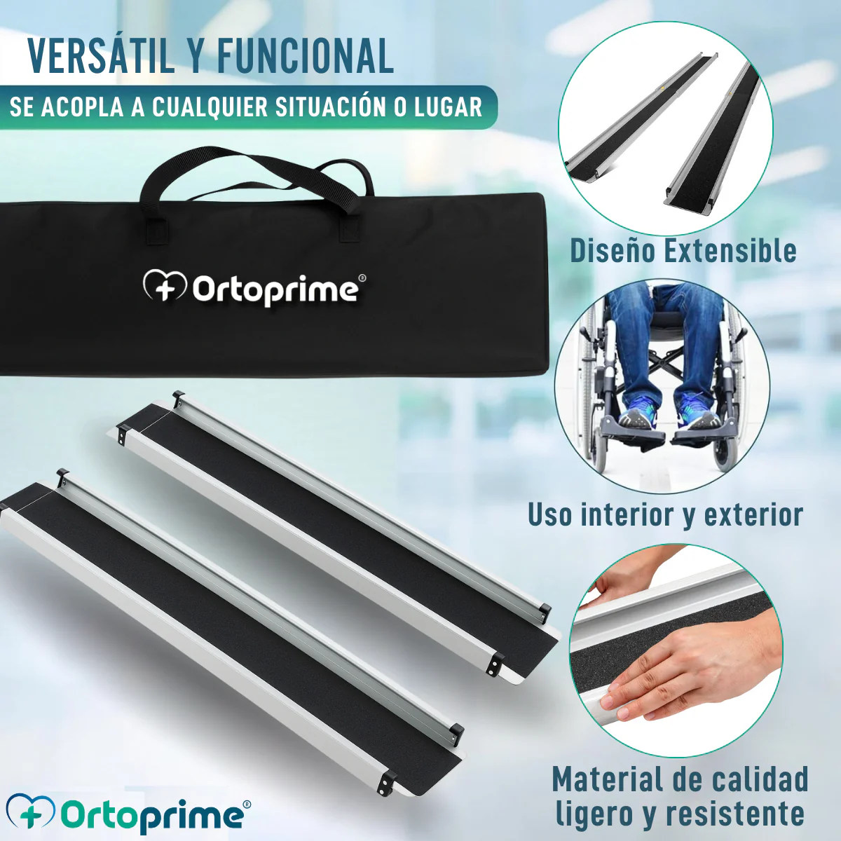 Rampas Telescópicas para Silla de Ruedas Resistentes 270kg - Image 6