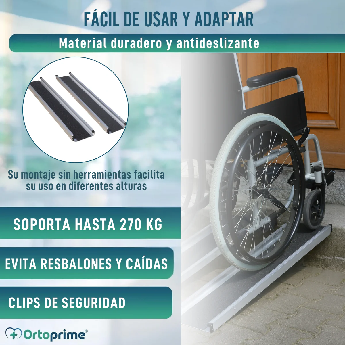 Rampas Telescópicas para Silla de Ruedas Resistentes 270kg - Image 8
