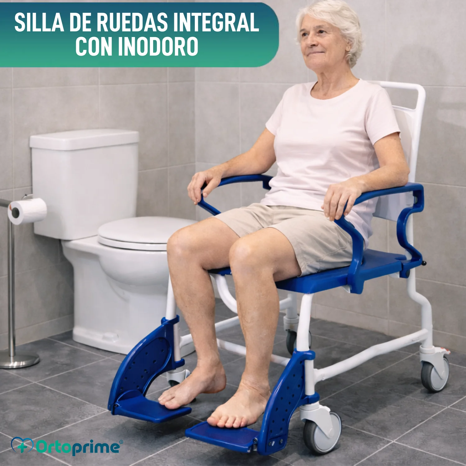 Silla de Ruedas para Ducha y WC Rebotec Erfurt - Image 3