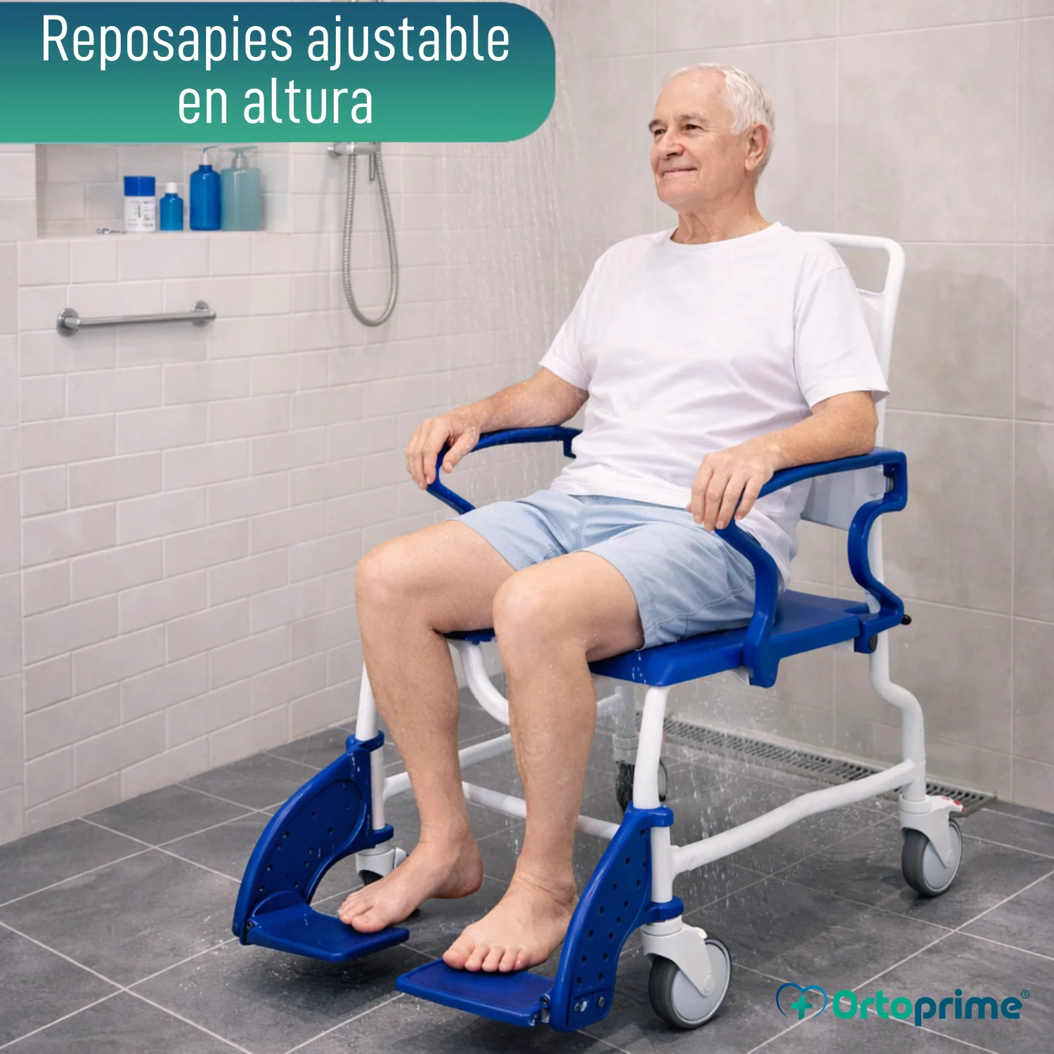 Silla de Ruedas para Ducha y WC Rebotec Erfurt - Image 5