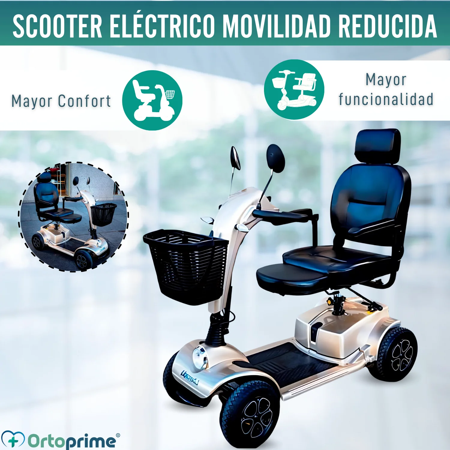 Scooter Eléctrica para Adultos de Alta Gama | 4 Ruedas - Image 3