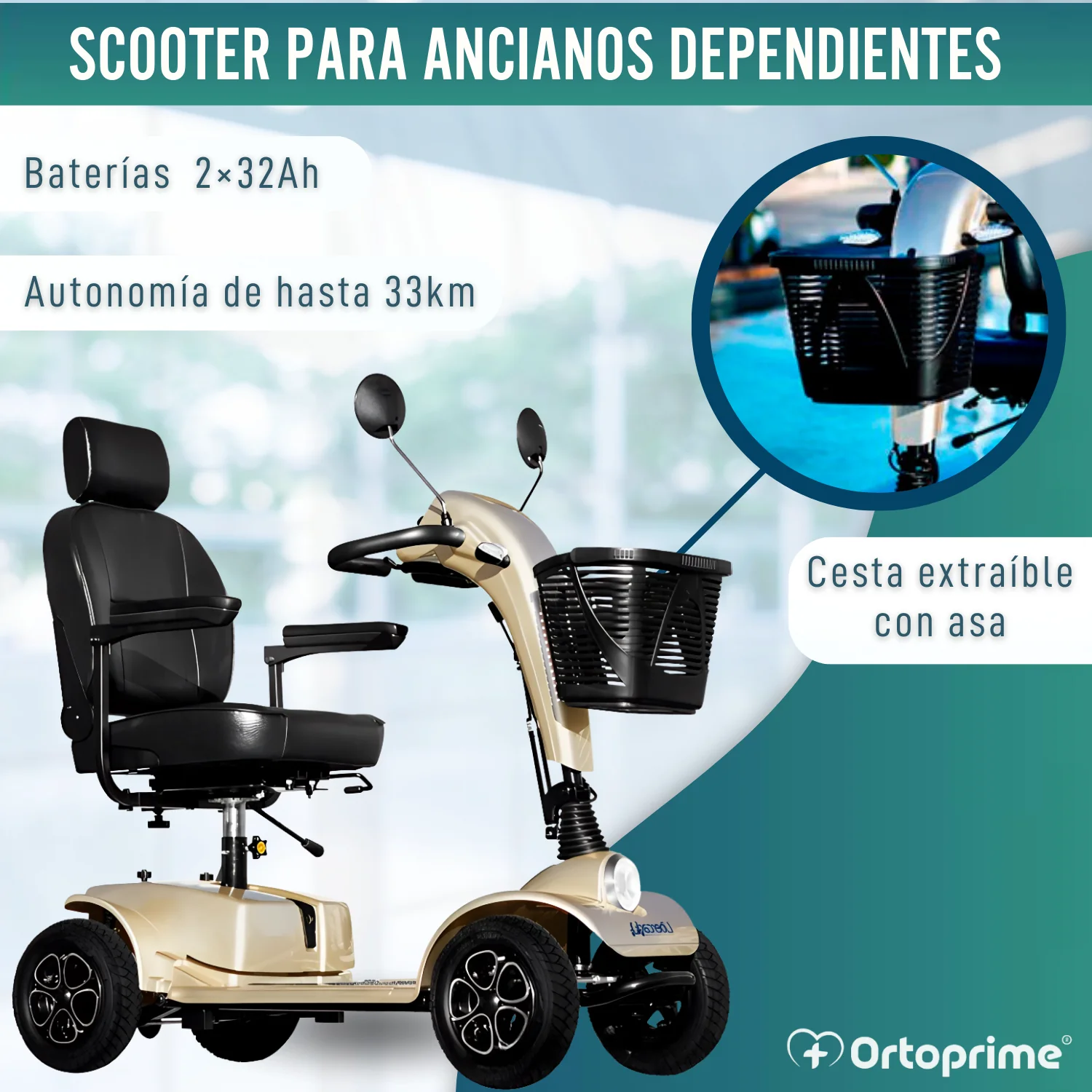 Scooter Eléctrica para Adultos de Alta Gama | 4 Ruedas - Image 4