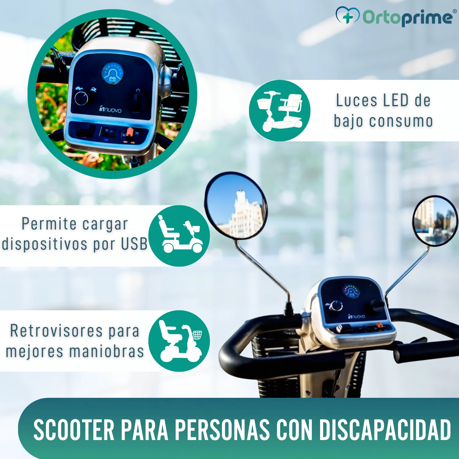Scooter Eléctrica para Adultos de Alta Gama | 4 Ruedas - Image 5