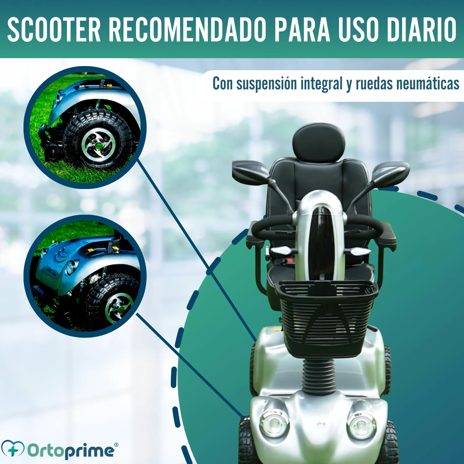 Scooter Eléctrico para Adultos | Suspensión Integral 4 Ruedas - Image 5