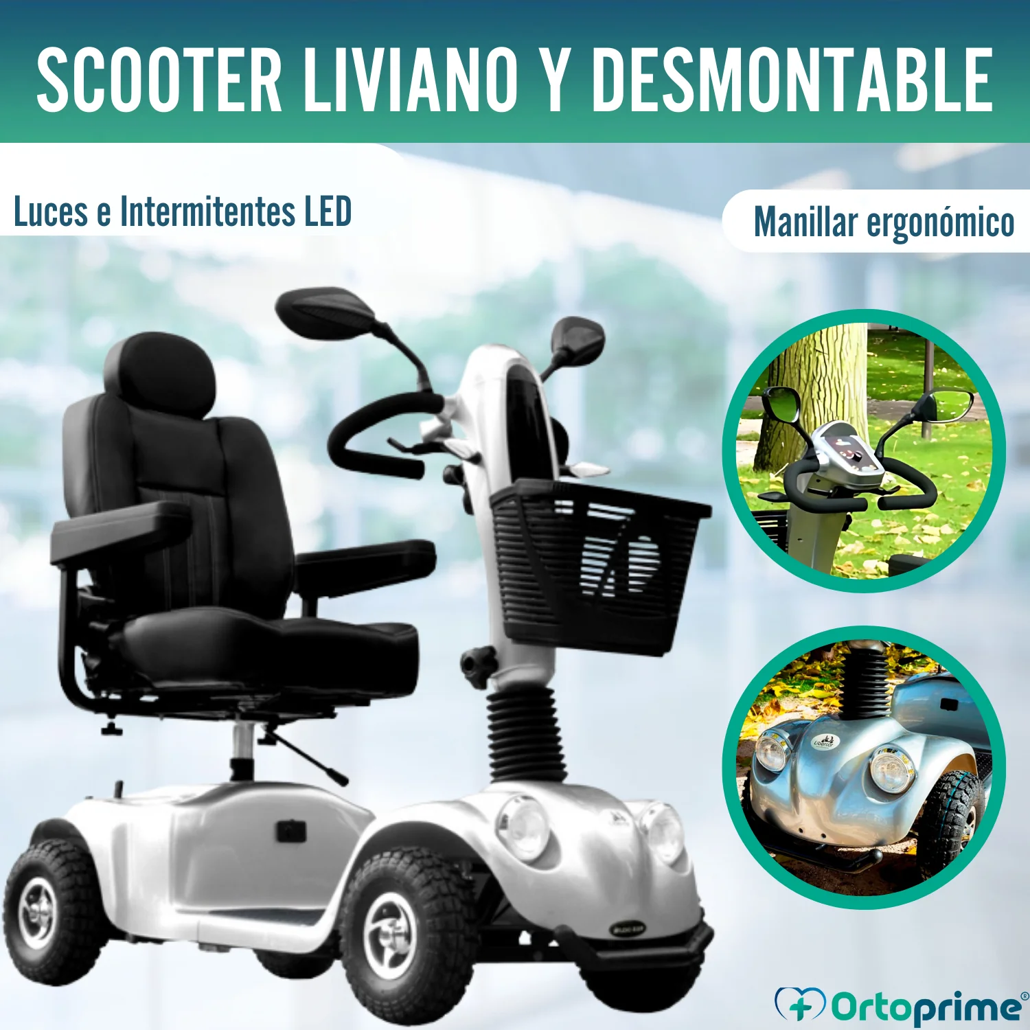 Scooter Eléctrico para Adultos | Suspensión Integral 4 Ruedas - Image 6