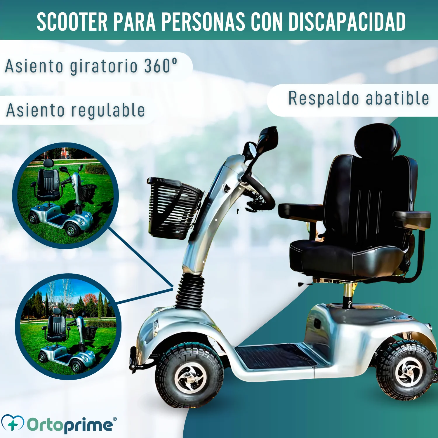 Scooter Eléctrico para Adultos | Suspensión Integral 4 Ruedas - Image 8