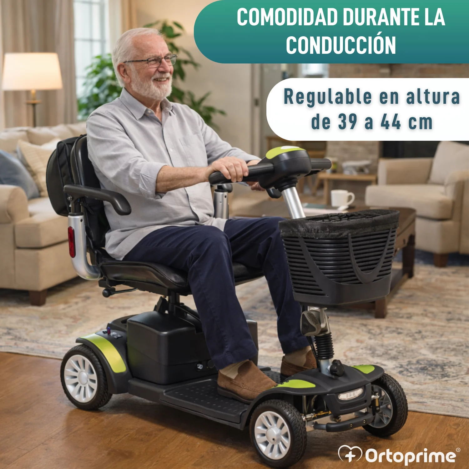 Scooter Eléctrico Compacto con Mochila Trasera Portaobjetos - Image 3