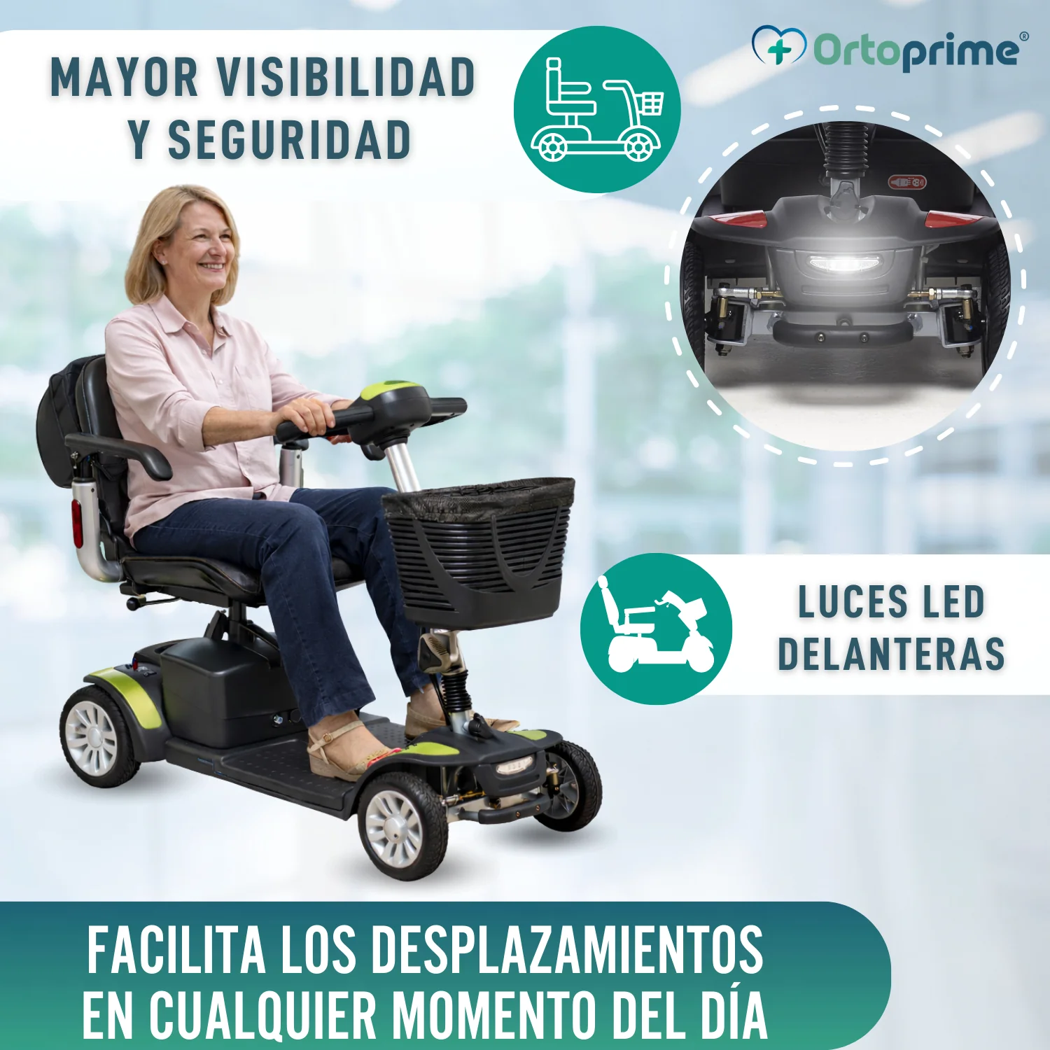 Scooter Eléctrico Compacto con Mochila Trasera Portaobjetos - Image 8