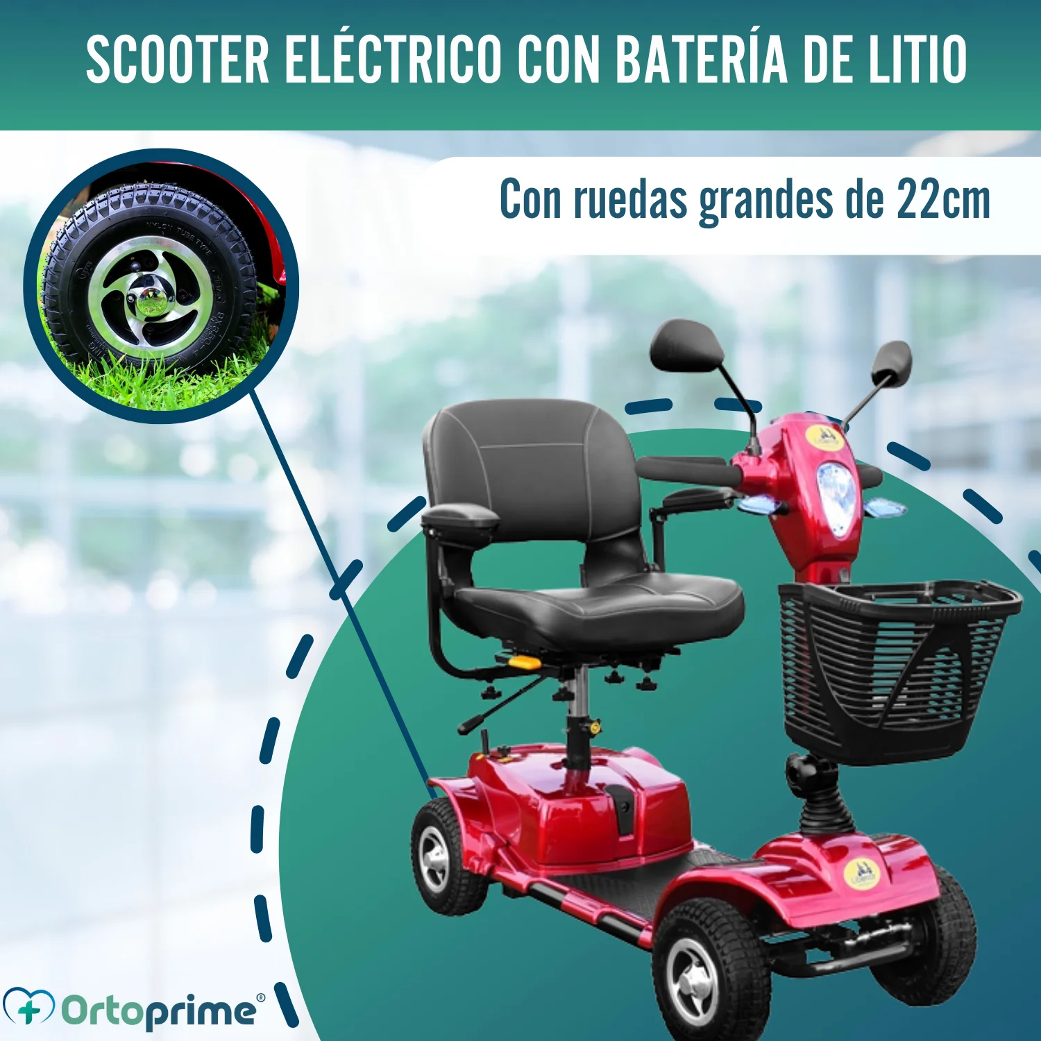 Scooter para Minusválidos Eléctrico | Doble Amortiguación - Image 3