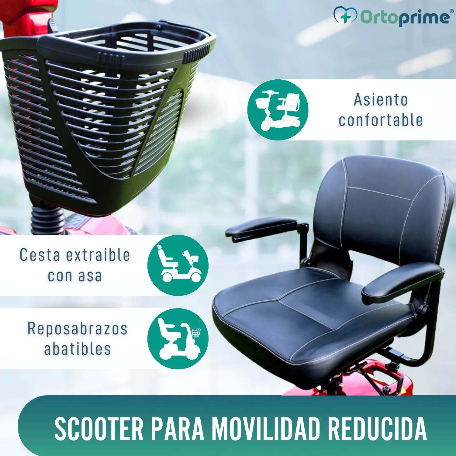 Scooter para Minusválidos Eléctrico | Doble Amortiguación - Image 4