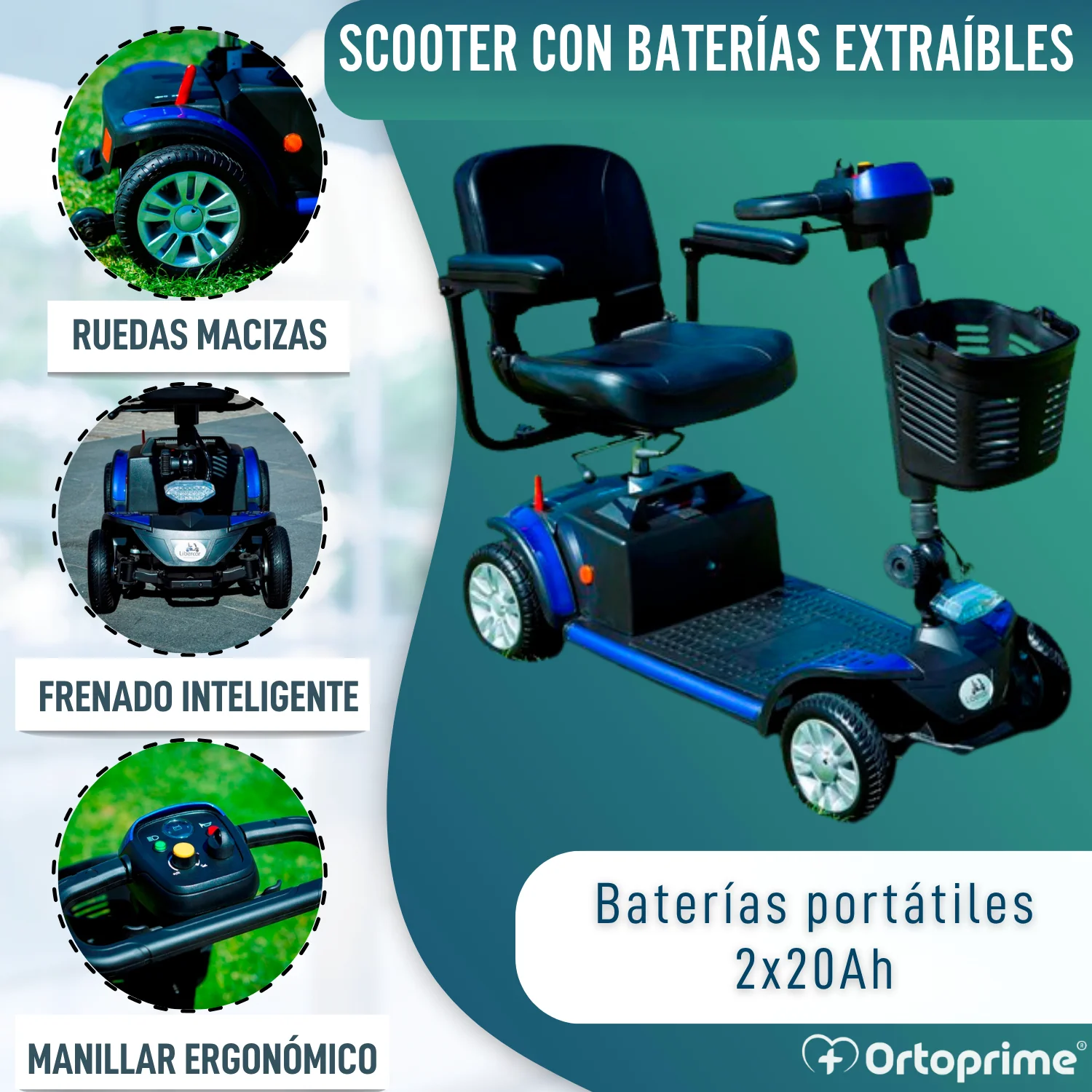 Scooter Eléctrico Compacto y Desmontable | 4 Ruedas - Image 3