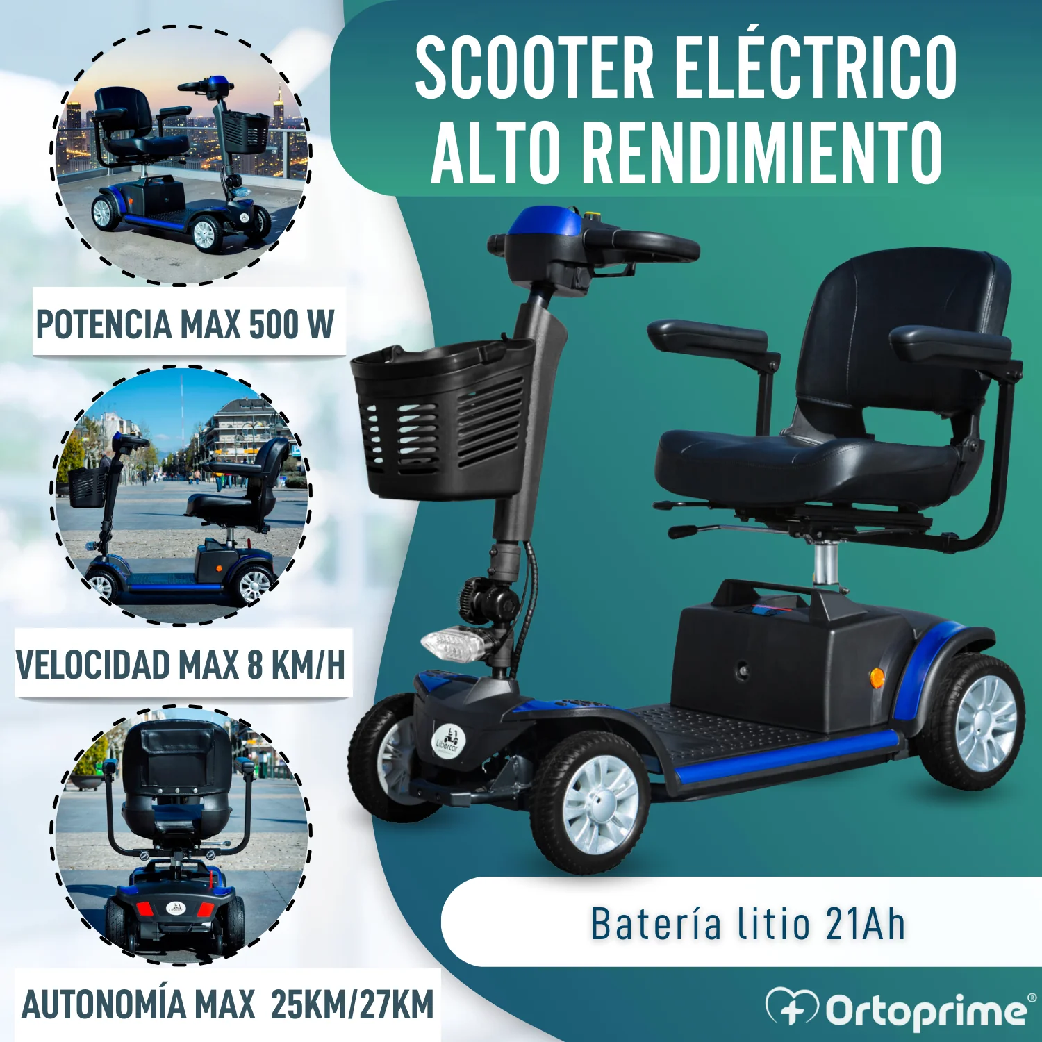 Scooter Desmontable Eléctrico con Batería de Litio Extraíble - Image 3