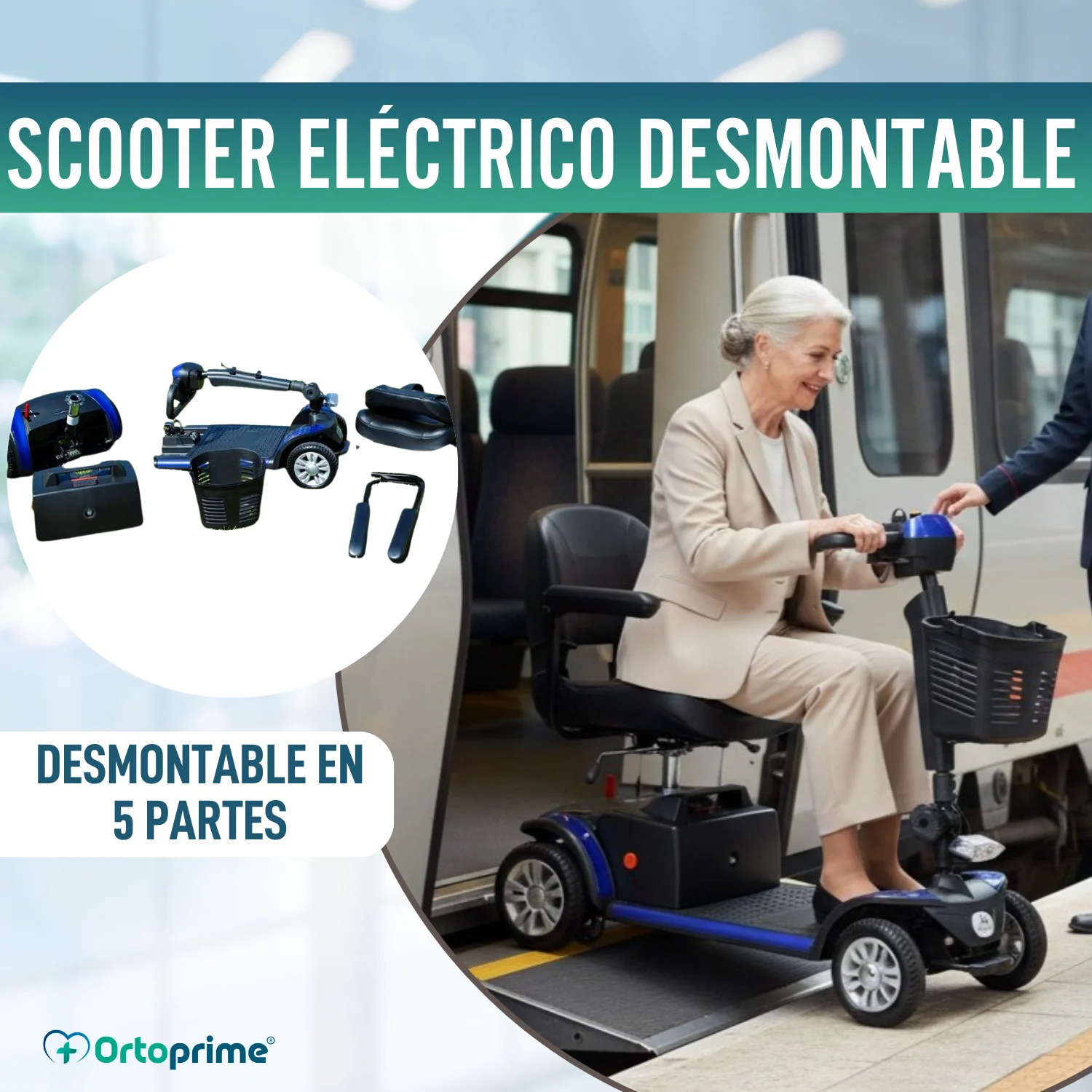 Scooter Desmontable Eléctrico con Batería de Litio Extraíble - Image 4