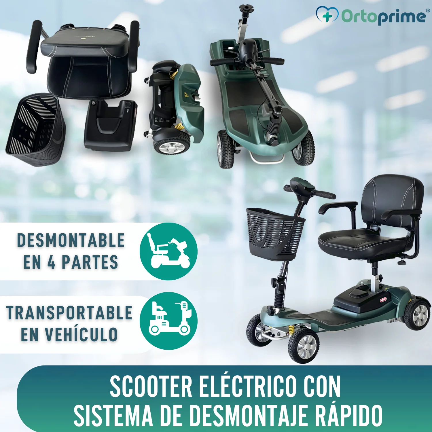 Scooter Eléctrico Desmontable | Batería de Litio de 40Ah - Image 5