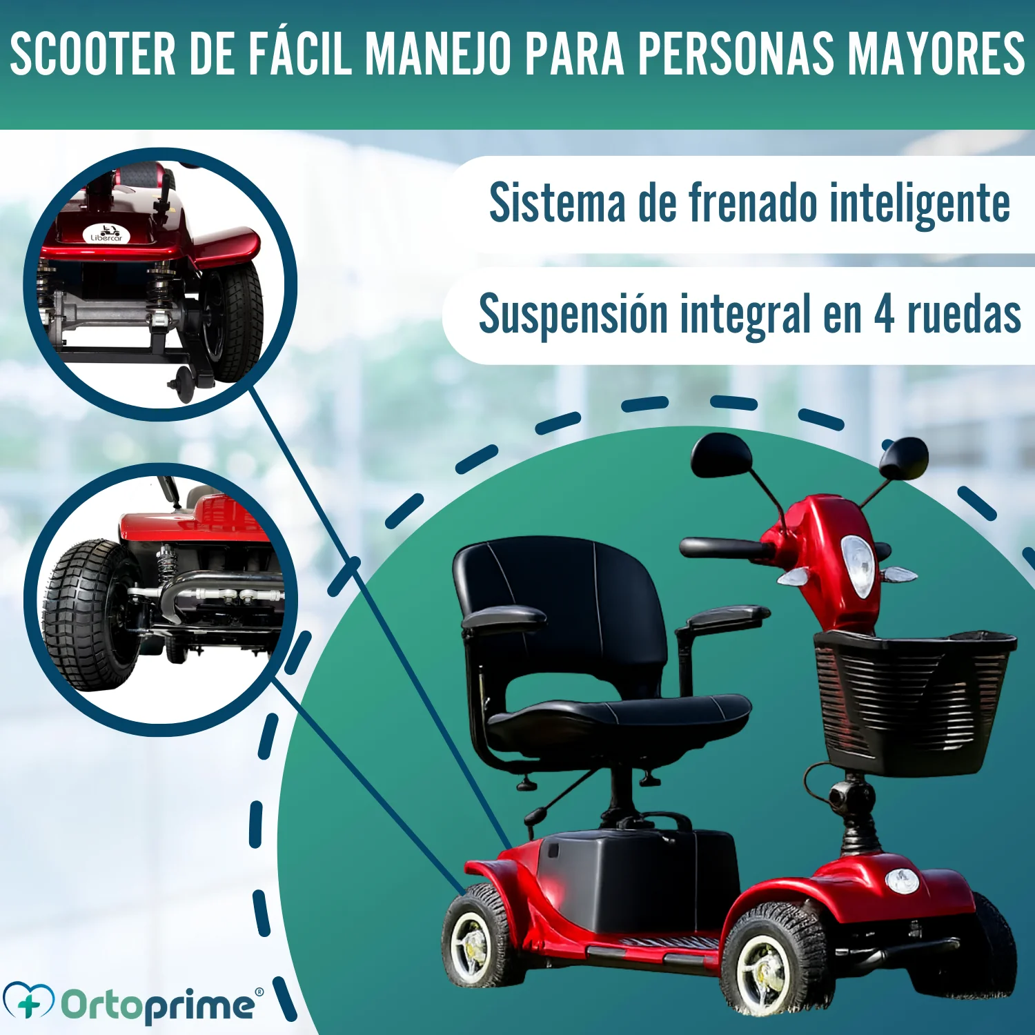 Scooter Movilidad Reducida Plegable | Amortiguación Integral - Image 4