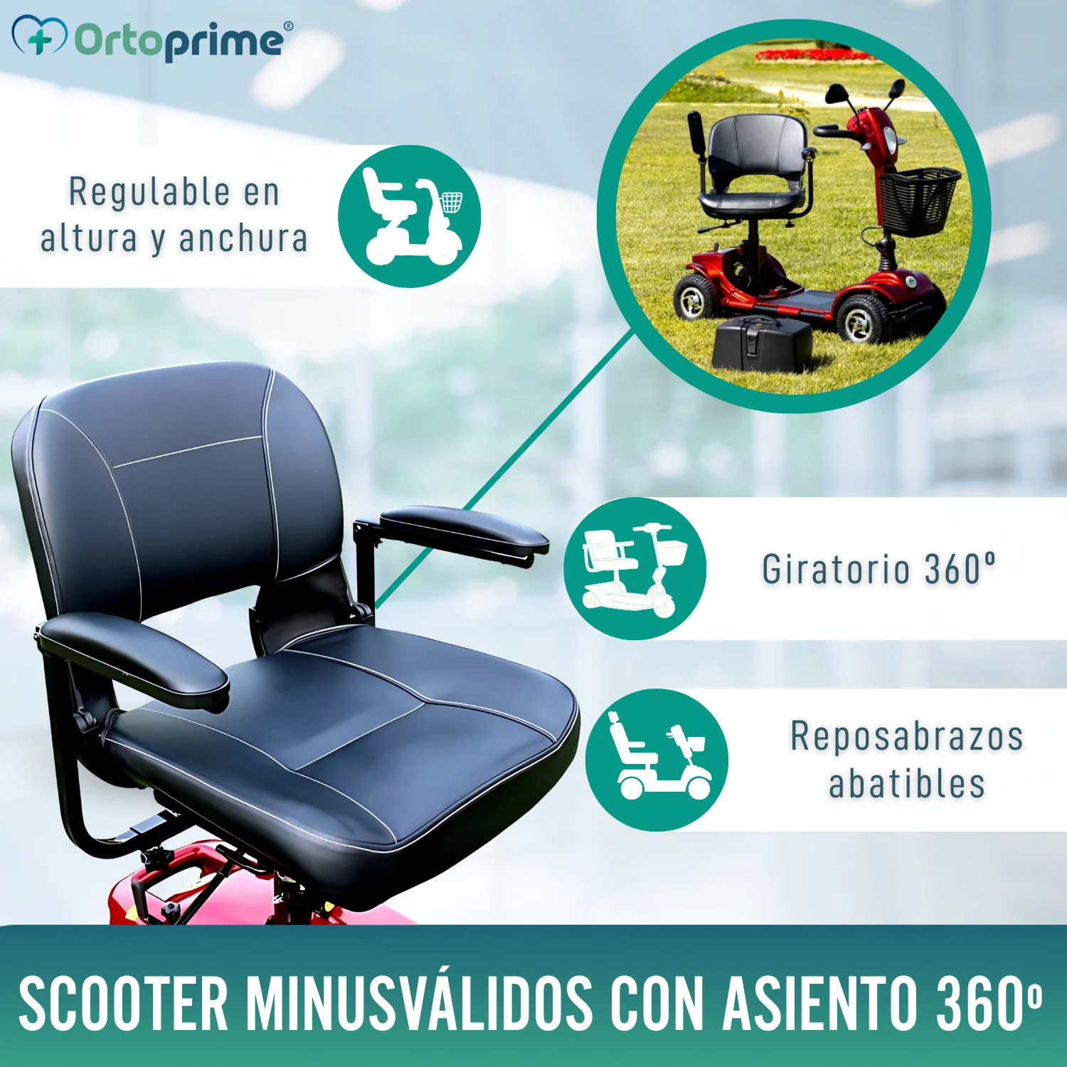 Scooter Movilidad Reducida Plegable | Amortiguación Integral - Image 6