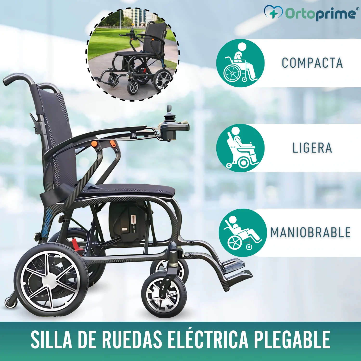 Silla Eléctrica para Minusválido Compacta | Fibra de Carbono - Image 4