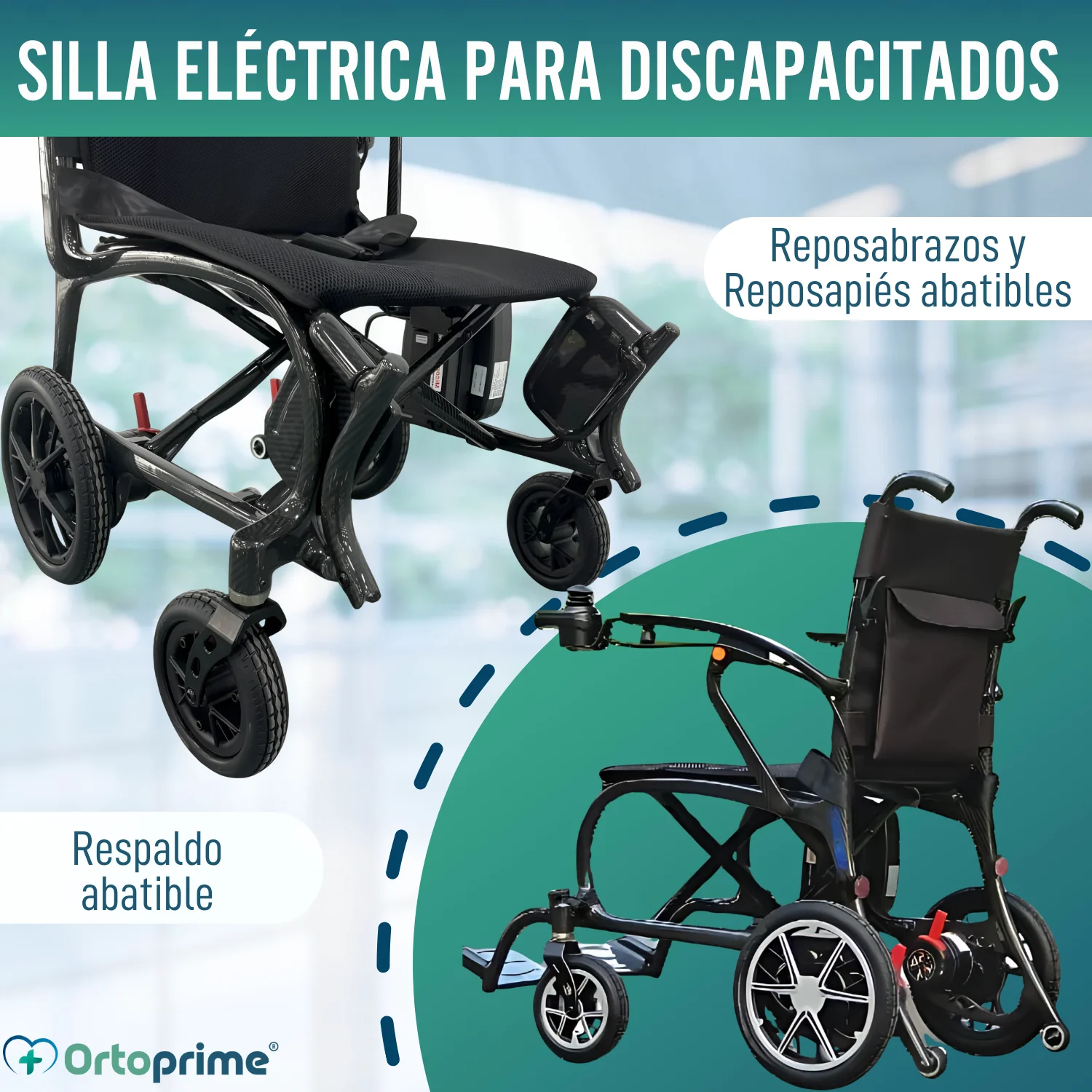 Silla Eléctrica para Minusválido Compacta | Fibra de Carbono - Image 9