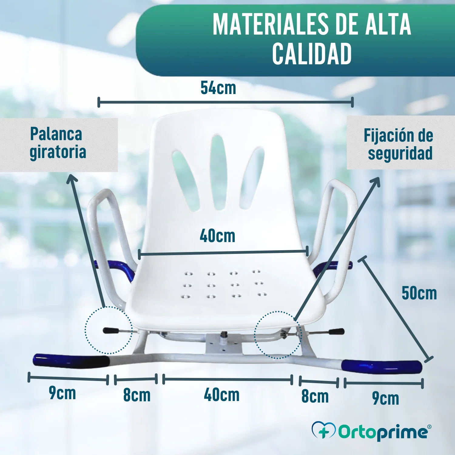 Silla de Bañera Giratoria 360º Confort - Image 8