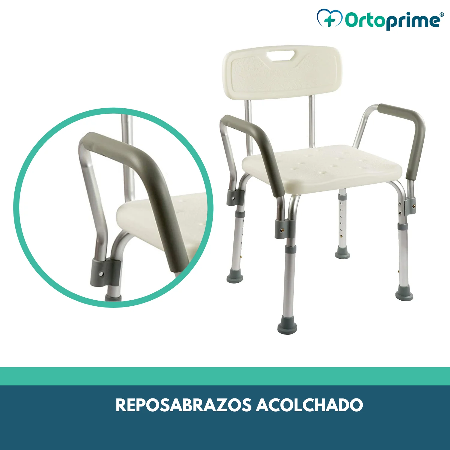 Silla de Ducha con Reposabrazos Confort - Image 3
