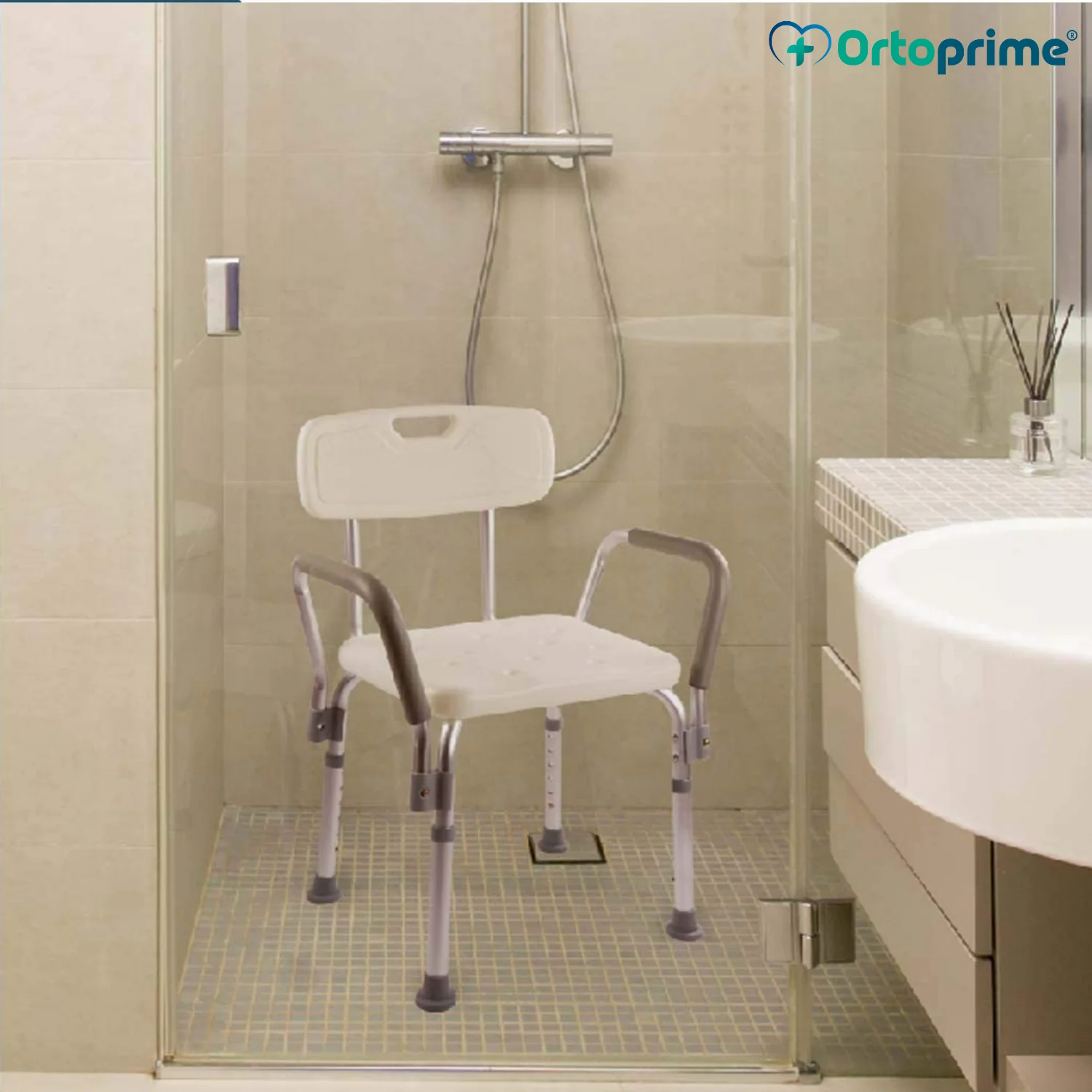 Silla de Ducha con Reposabrazos Confort - Image 4