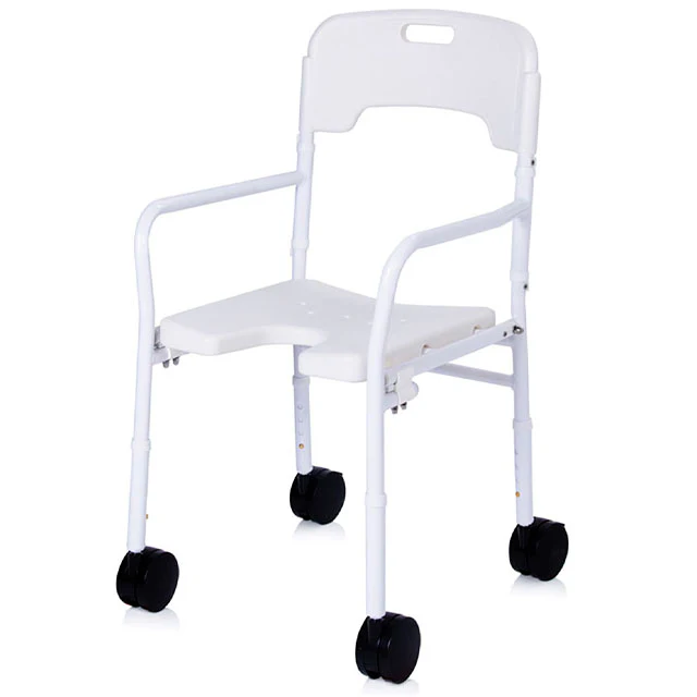 Silla de Ducha con Ruedas y Altura Regulable | Plegable - Image 3